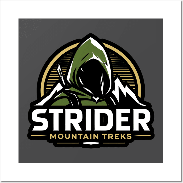 Strider Mountain Treks - Hiking - Fantasy Wall Art by Fenay-Designs